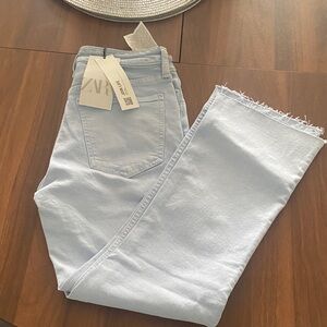 Zara Sky Blue Cropped Jeans